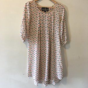 CLOSET CLEAR OUT SALE - James Coviello Silk Lightning Bolt Dress